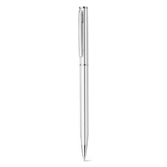 Vue Stylo en métal avec clip - Lesley metallic de couleur gris| Krokrodeal