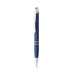 Vue Stylo en aluminium avec clip - Marieta soft de couleur bleu| Krokrodeal