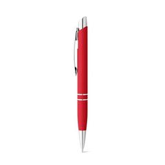 Vue Stylo en aluminium avec clip - Marieta soft de couleur rouge| Krokrodeal