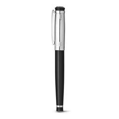 Vue Set de stylo et de roller en métal avec clip - Orlando de couleur gris| Krokrodeal