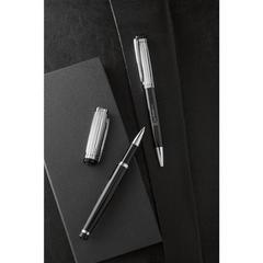 Vue générale Set de stylo et de roller en métal avec clip - Orlando | Krokrodeal