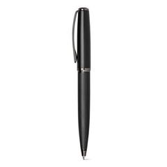 Vue Jeu de stylo et de roller en métal avec mécanisme twist - Imperio de couleur noir| Krokrodeal