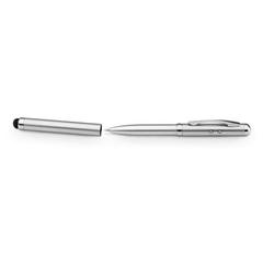 Vue Stylo bille multifonction en métal - Lapoint de couleur gris| Krokrodeal