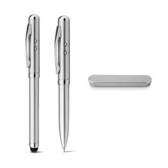 Vue générale Stylo bille multifonction en métal - Lapoint | Krokrodeal