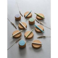 Vue générale Stylo en fibre de paille de blé et ABS - Devin | Krokrodeal
