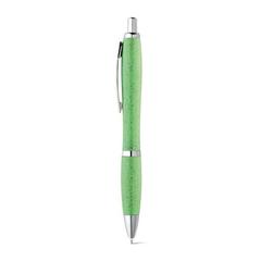 Vue Stylo bille en fibre de paille de blé et ABS - Terry de couleur vert| Krokrodeal