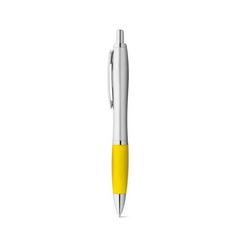 Vue Stylo à bille avec clip en métal - Swing de couleur jaune| Krokrodeal