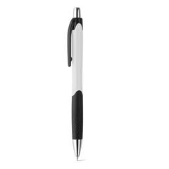 Vue Stylo à bille en ABS et antidérapant - Caribe de couleur blanc| Krokrodeal