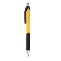 Vue Stylo à bille en ABS et antidérapant - Caribe de couleur jaune| Krokrodeal