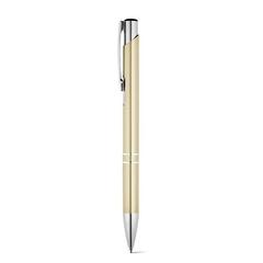 Vue Stylo en aluminium avec clip - Beta de couleur jaune| Krokrodeal