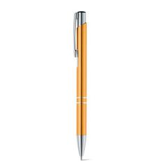 Vue Stylo en aluminium avec clip - Beta de couleur orange| Krokrodeal