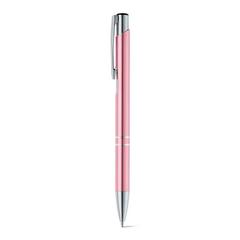 Vue Stylo en aluminium avec clip - Beta de couleur rose| Krokrodeal