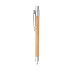 Vue Stylo à bille en bambou - Bambu de couleur beige| Krokrodeal