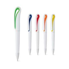 Vue générale Stylo avec mécanisme twist et clip - Toucan | Krokrodeal