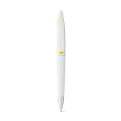 Vue Stylo avec mécanisme twist et clip - Toucan de couleur jaune| Krokrodeal