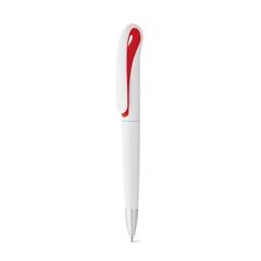 Vue Stylo avec mécanisme twist et clip - Toucan de couleur rouge| Krokrodeal