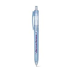 Vue Stylo en 100% rPET - Hydra de couleur bleu| Krokrodeal