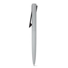 Vue Stylo en aluminium et ABS avec clip - Convex de couleur gris| Krokrodeal