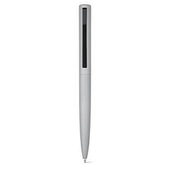Vue Stylo en aluminium et ABS avec clip - Convex de couleur gris| Krokrodeal
