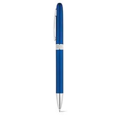 Vue Stylo avec mécanisme twist et clip en métal - Lena de couleur bleu| Krokrodeal