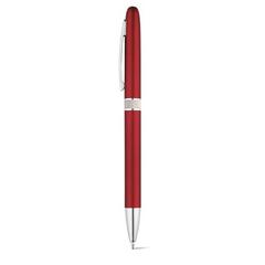 Vue Stylo avec mécanisme twist et clip en métal - Lena de couleur rouge| Krokrodeal