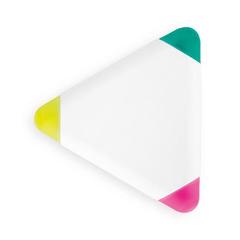 Vue Surligneur - Trian de couleur blanc| Krokrodeal