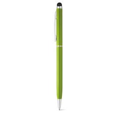 Vue Stylo en aluminium avec mécanisme twist et embout tactile - Zoe de couleur vert| Krokrodeal