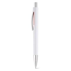 Vue Stylo à bille avec clip - Straced de couleur rouge| Krokrodeal