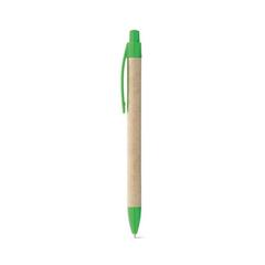 Vue Stylo en papier kraft avec clip - Remi de couleur vert| Krokrodeal