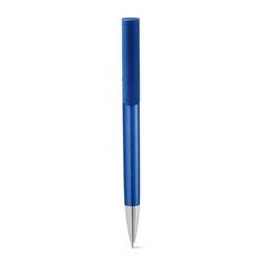 Vue Stylo à bille avec finition métallique - Tecna de couleur bleu| Krokrodeal