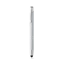 Vue Stylo à bille en aluminium - Beta touch de couleur gris| Krokrodeal