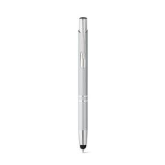Vue Stylo à bille en aluminium - Beta touch de couleur gris| Krokrodeal