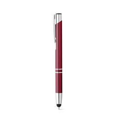 Vue Stylo à bille en aluminium - Beta touch de couleur rouge| Krokrodeal