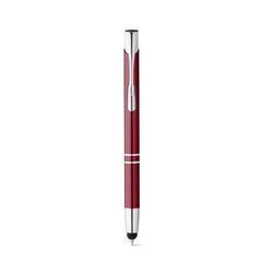 Vue Stylo à bille en aluminium - Beta touch de couleur rouge| Krokrodeal