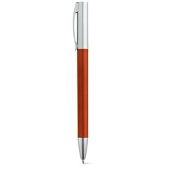 Vue Stylo avec mécanisme twist et clip en métal - Elbe de couleur orange| Krokrodeal
