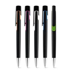 Vue générale Stylo à bille avec finition métallique - Brigt | Krokrodeal
