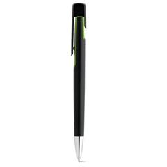 Vue Stylo à bille avec finition métallique - Brigt de couleur vert| Krokrodeal