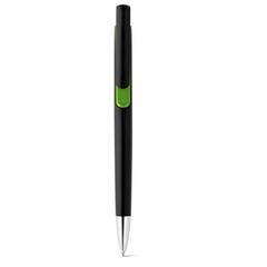 Vue Stylo à bille avec finition métallique - Brigt de couleur vert| Krokrodeal