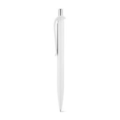 Vue Stylo en ABS avec clip - Ana de couleur blanc| Krokrodeal
