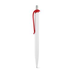 Vue Stylo en ABS avec clip - Ana de couleur rouge| Krokrodeal