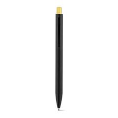 Vue Stylo en aluminium avec finition mate - Joan de couleur jaune| Krokrodeal