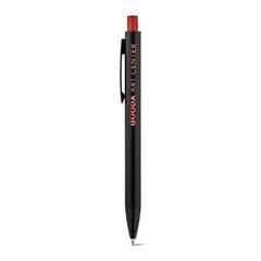Vue Stylo en aluminium avec finition mate - Joan de couleur rouge| Krokrodeal