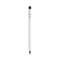 Vue Stylo sans encre avec corps en aluminium 100% recyclé - Limitless de couleur blanc| Krokrodeal