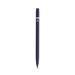 Vue Stylo sans encre avec corps en aluminium 100% recyclé - Limitless de couleur bleu| Krokrodeal