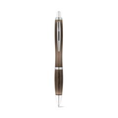 Vue Stylo bille en 100% rPET avec attache métallique - Swing rpet de couleur noir| Krokrodeal