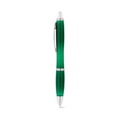 Vue Stylo bille en 100% rPET avec attache métallique - Swing rpet de couleur vert| Krokrodeal