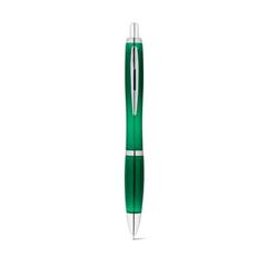 Vue Stylo bille en 100% rPET avec attache métallique - Swing rpet de couleur vert| Krokrodeal