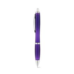 Vue Stylo bille en 100% rPET avec attache métallique - Swing rpet de couleur violet| Krokrodeal