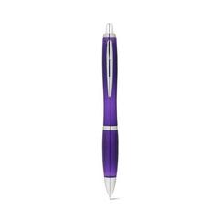 Vue Stylo bille en 100% rPET avec attache métallique - Swing rpet de couleur violet| Krokrodeal