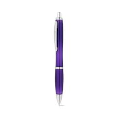 Vue Stylo bille en 100% rPET avec attache métallique - Swing rpet de couleur violet| Krokrodeal